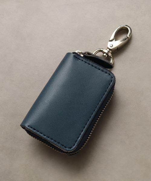 ウールレザー キーリング付き welise/ウェライズ】-MADE IN JAPAN- 栃木レザー キーリング付き