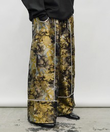 Aphlotus | コードパイピング配色 総ゴム ワイド パジャマパンツ(その他パンツ)