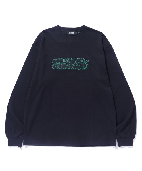 XLARGE(エクストララージ)の「XL GRAFFITI L/S TEE(Tシャツ/カットソー・メンズ・ネイビー/ブラック/ホワイト・XL/L/M/S)」の2枚目の写真