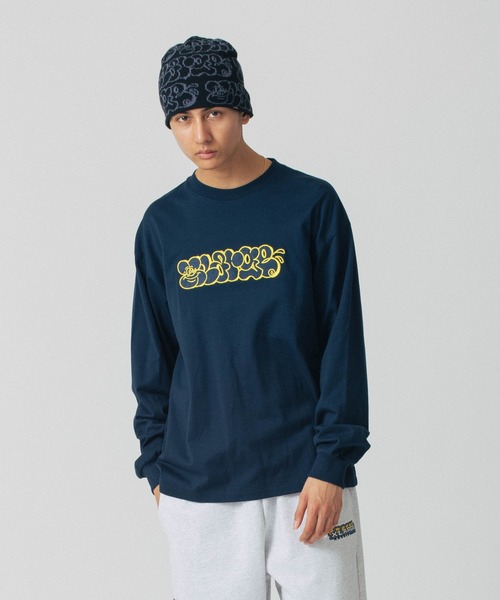 XLARGE(エクストララージ)の「XL GRAFFITI L/S TEE(Tシャツ/カットソー・メンズ・ネイビー/ブラック/ホワイト・XL/L/M/S)」の7枚目の写真