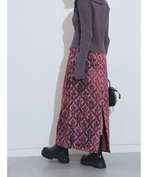 Ray BEAMS | Ray BEAMS / パイル ジャカード タイト スカート(スカート)