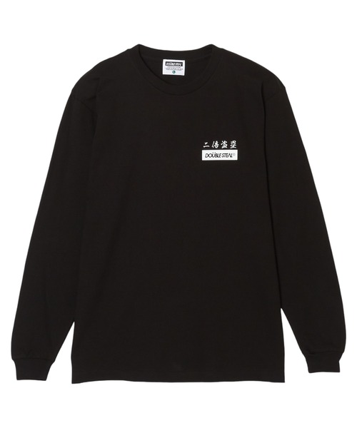 DOUBLE STEAL(ダブルスティール)の「漢字ロゴ 長袖Tシャツ(Tシャツ/カットソー・メンズ・ブラック×ホワイト/ホワイト×ブラック・MEDIUM/X-LARGE/LARGE)」の5枚目の写真