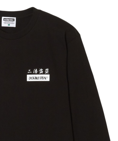 DOUBLE STEAL(ダブルスティール)の「漢字ロゴ 長袖Tシャツ(Tシャツ/カットソー・メンズ・ブラック×ホワイト/ホワイト×ブラック・MEDIUM/X-LARGE/LARGE)」の12枚目の写真