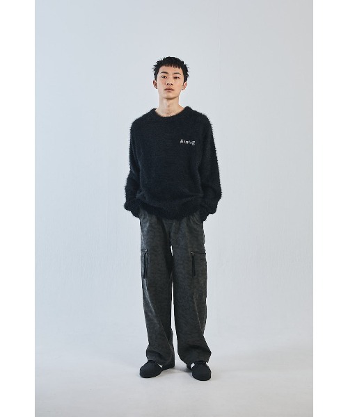 SUPPLIER（サプライヤー）の「ニット｜Cross Shaggy Knit｜SUPPLIER｜公式通販（ニット/セーター・メンズ・イエロー・M/S/XL/L）」の7枚目の写真