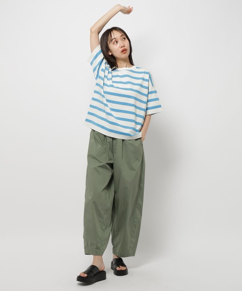 niko and...（ニコアンド）の「バックステッチベーシックTシャツ（Tシャツ/カットソー・レディース・ホワイト/ブラック/ピンク/ブルー/オフホワイト/ライトグリーン・MEDIUM/SHORT）」の22枚目の写真