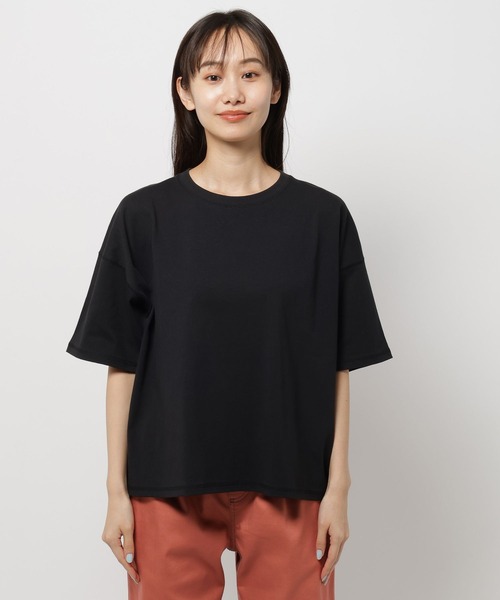 tシャツ Anna Nicola バックシャン配色ＰＯ レディース niko and（ニコアンド）の「バックステッチベーシックTシャツ