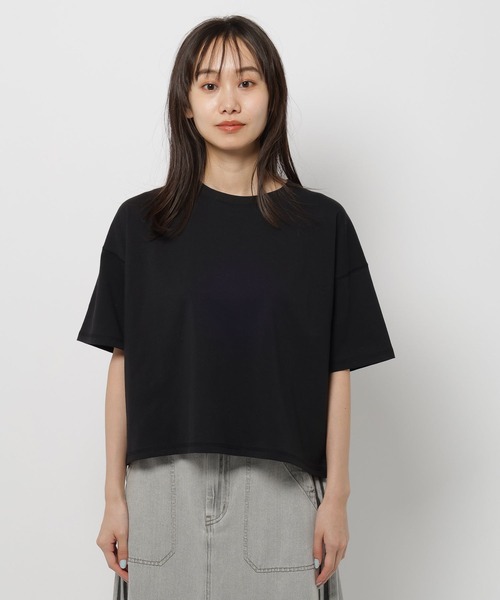 niko and... - ／169 ニコアンド 黒 チュール付きTシャツ niko and - ／169 ニコアンド 黒 チュール付きTシャツの通販