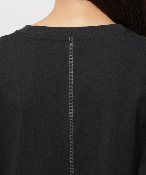 niko and...（ニコアンド）の「バックステッチベーシックTシャツ（Tシャツ/カットソー・レディース・ホワイト/ブラック/ピンク/ブルー/オフホワイト/ライトグリーン・MEDIUM/SHORT）」の13枚目の写真