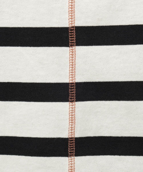 niko and...（ニコアンド）の「バックステッチベーシックTシャツ（Tシャツ/カットソー・レディース・ホワイト/ブラック/ピンク/ブルー/オフホワイト/ライトグリーン・MEDIUM/SHORT）」の9枚目の写真