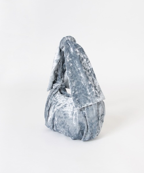 SMELLY（スメリー）の「ベロアリボンバッグ（ハンドバッグ・レディース・グレー/ベージュ/ブラック・-）」の12枚目の写真