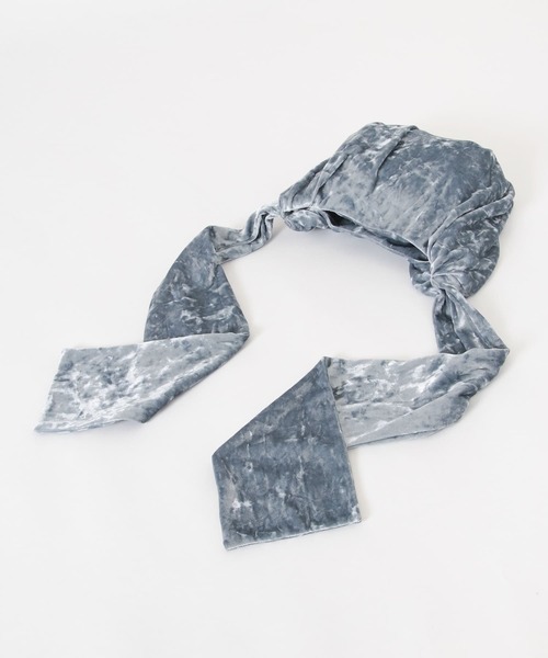 SMELLY（スメリー）の「ベロアリボンバッグ（ハンドバッグ・レディース・グレー/ベージュ/ブラック・-）」の5枚目の写真