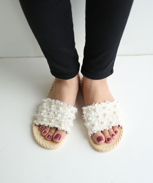 and it_(アンドイット)の「フラットサンダル(サンダル・レディース・ブラック/ベージュ系1/ベージュ系2・38/39/40/41/36/37)」の4枚目の写真