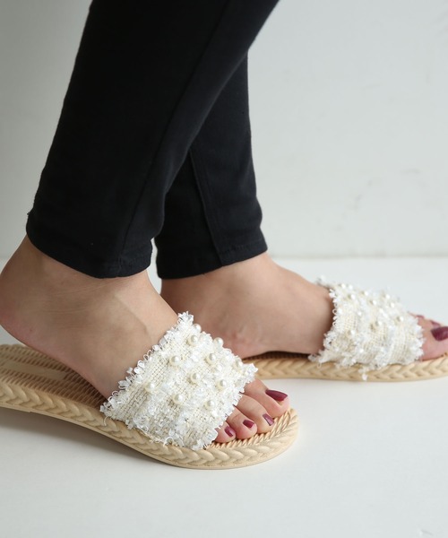 and it_(アンドイット)の「フラットサンダル(サンダル・レディース・ブラック/ベージュ系1/ベージュ系2・38/39/40/41/36/37)」の6枚目の写真