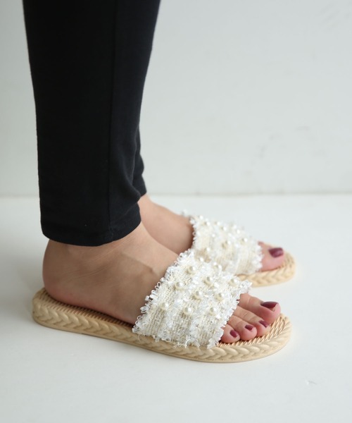 and it_(アンドイット)の「フラットサンダル(サンダル・レディース・ブラック/ベージュ系1/ベージュ系2・38/39/40/41/36/37)」の7枚目の写真