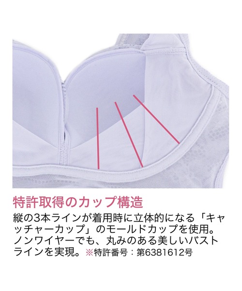 BRADELIS NEWYORK（ブラデリスニューヨーク）の「Perfumyレーシィブラ24A1 ブラデリス 補正下着 補整 ブラレット（ブラジャー・レディース・ブラック/オフホワイト/ブルー・S/M/L/LL）」の21枚目の写真