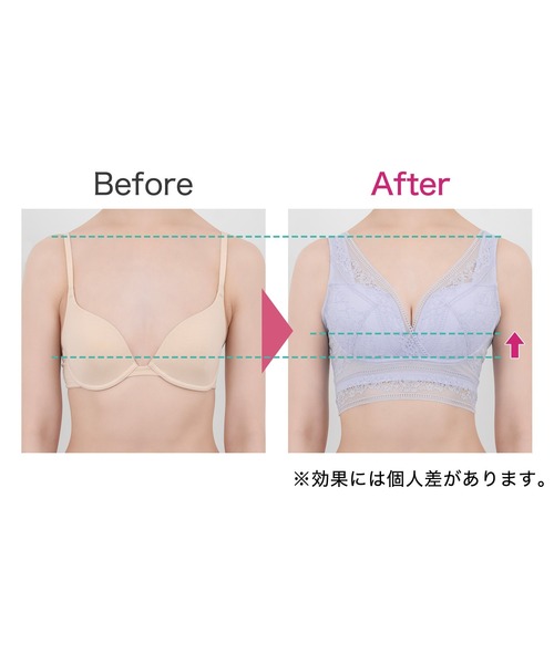 BRADELIS NEWYORK（ブラデリスニューヨーク）の「Perfumyレーシィブラ24A1 ブラデリス 補正下着 補整 ブラレット（ブラジャー・レディース・ブラック/オフホワイト/ブルー・S/M/L/LL）」の13枚目の写真