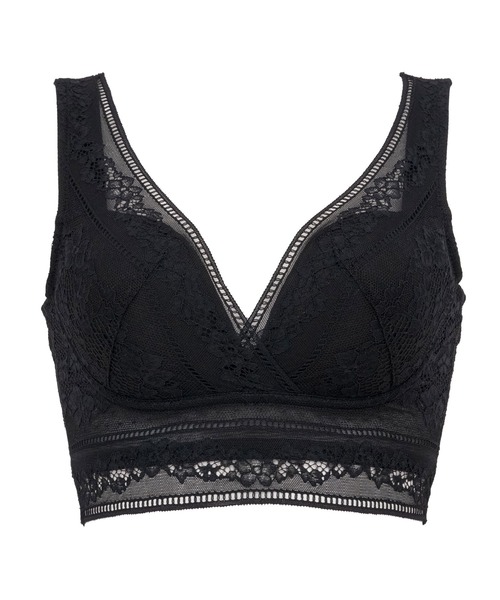 BRADELIS NEWYORK（ブラデリスニューヨーク）の「Perfumyレーシィブラ24A1 ブラデリス 補正下着 補整 ブラレット（ブラジャー・レディース・ブラック/オフホワイト/ブルー・S/M/L/LL）」の9枚目の写真