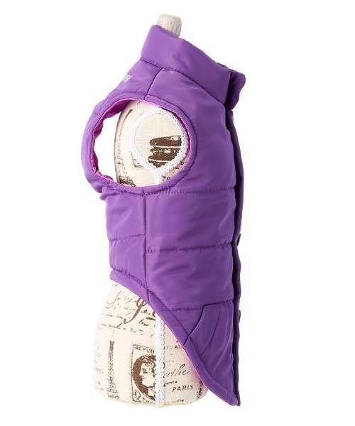 XLARGE（エクストララージ）の「XLARGE/OG中綿ベスト（ペットウェア・メンズ・パープル/ブラック・3L/2L/L/M/S/XS）」の9枚目の写真