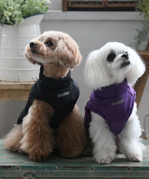 XLARGE（エクストララージ）の「XLARGE/OG中綿ベスト（ペットウェア・メンズ・パープル/ブラック・3L/2L/L/M/S/XS）」の16枚目の写真