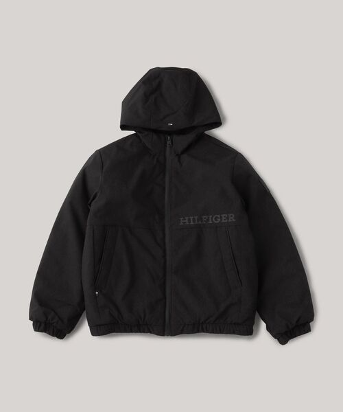 TOMMY HILFIGER(トミーヒルフィガー)の「BOYS ライトパデッドリップストップジャケット(ブルゾン・キッズ・ブラック/オレンジ・140cm/150cm/160cm/130cm)」の6枚目の写真