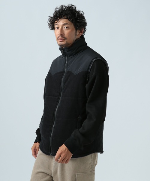 セール】リバーシブルナカワタボアベスト（ベスト）｜BAYFLOW