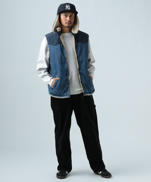 BAYFLOW(ベイフロー)の「リバーシブルナカワタボアベスト(ベスト・メンズ・オフホワイト/ブラック/アイボリー・MEDIUM/LARGE)」の12枚目の写真