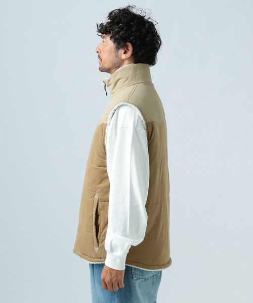 セール】リバーシブルナカワタボアベスト（ベスト）｜BAYFLOW