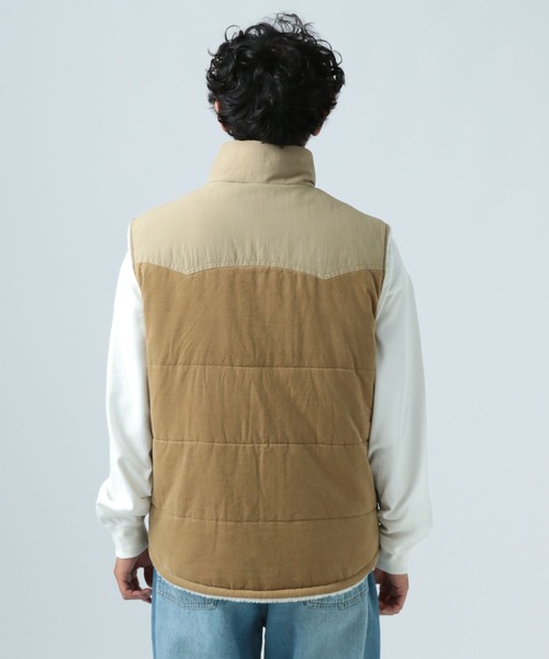 BAYFLOW(ベイフロー)の「リバーシブルナカワタボアベスト(ベスト・メンズ・オフホワイト/ブラック/アイボリー・MEDIUM/LARGE)」の5枚目の写真