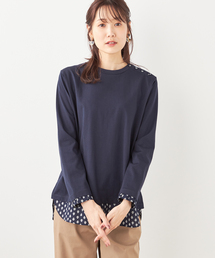 【les OLIVADES】レイヤード風プルオーバー