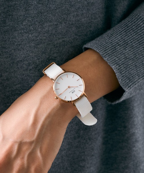 Daniel Wellington（ダニエルウェリントン）の「【Daniel Wellington】クラシック ペティット ドーバー 腕時計 DW00600313（アナログ腕時計・レディース・ホワイト系1/ブラック/ホワイト系その他2/ホワイト系その他3・FREE）」の7枚目の写真