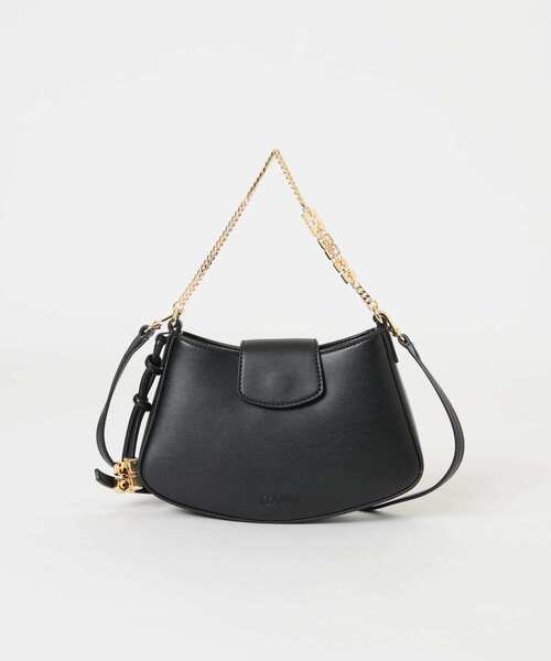 GANNI(ガニー)の「GANNI Mini Swing Crossbody(ハンドバッグ・レディース・ブラック・-)」の1枚目の写真