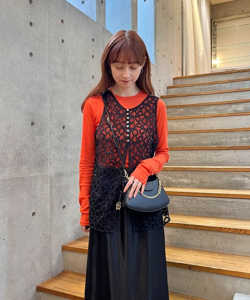 GANNI(ガニー)の「GANNI Mini Swing Crossbody(ハンドバッグ・レディース・ブラック・-)」の6枚目の写真