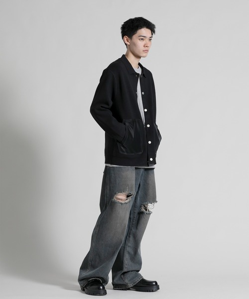 aimoha(アイモハ)の「【aimoha neo】 Chic Contrast Pocket Jacket(カーディガン/ボレロ・メンズ・ブラック・LARGE/X-LARGE/XX-LARGE/XXX-LARGE/XXXX-LARGE)」の13枚目の写真