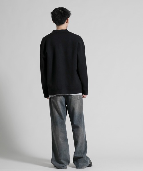 aimoha(アイモハ)の「【aimoha neo】 Chic Contrast Pocket Jacket(カーディガン/ボレロ・メンズ・ブラック・LARGE/X-LARGE/XX-LARGE/XXX-LARGE/XXXX-LARGE)」の8枚目の写真