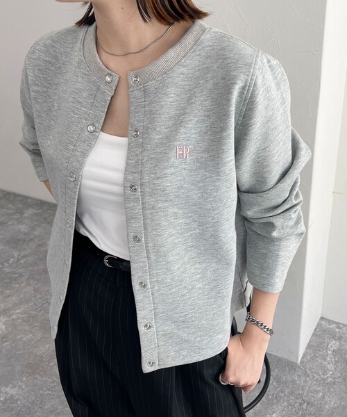 セール】FR刺繍スナップカーディガン（カーディガン/ボレロ）｜fredy