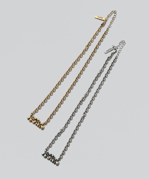 X-girl（エックスガール）の「PLUMP LOGO NECKLACE（ネックレス・レディース・ゴールド/シルバー・ONE SIZE）」の7枚目の写真