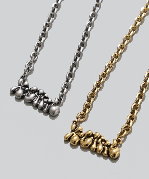 X-girl（エックスガール）の「PLUMP LOGO NECKLACE（ネックレス・レディース・ゴールド/シルバー・ONE SIZE）」の8枚目の写真