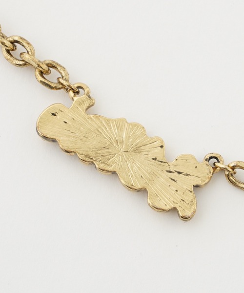 X-girl（エックスガール）の「PLUMP LOGO NECKLACE（ネックレス・レディース・ゴールド/シルバー・ONE SIZE）」の3枚目の写真