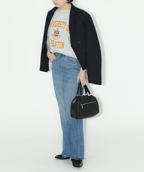 Bonum(ボナム)の「デニムロングスカート(デニムスカート・レディース・コバルトブルー・30/28/26)」の7枚目の写真