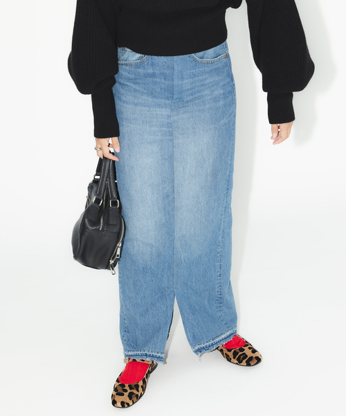 Bonum(ボナム)の「デニムロングスカート(デニムスカート・レディース・コバルトブルー・30/28/26)」の10枚目の写真