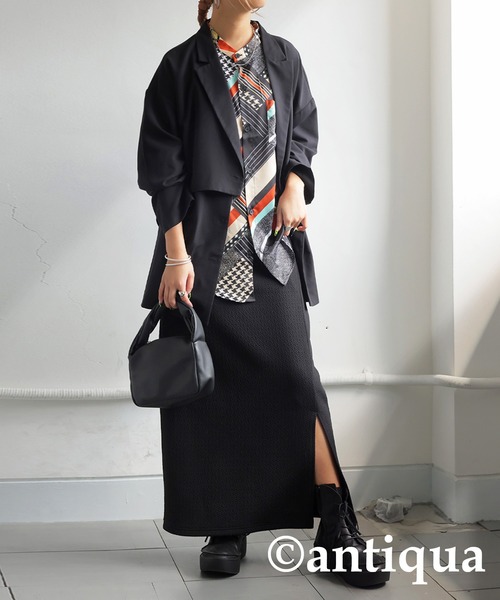 antiqua（アンティカ）の「柄シャツ（シャツ/ブラウス・レディース・ブラック・ONESIZE）」の14枚目の写真