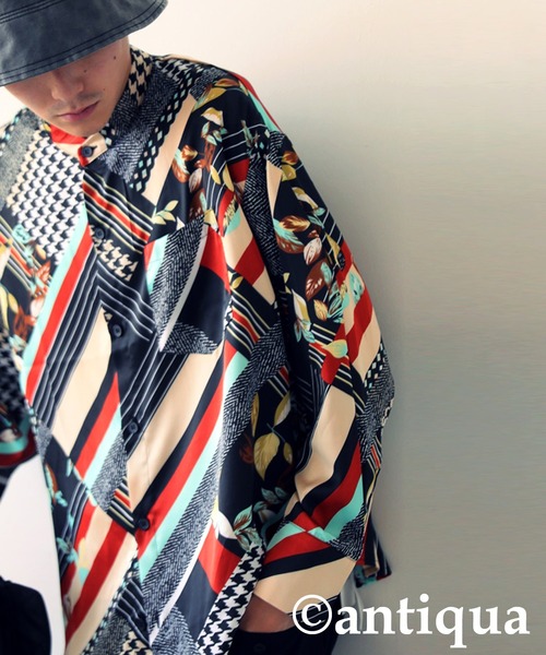 柄シャツ（シャツ/ブラウス）｜antiqua（アンティカ）の