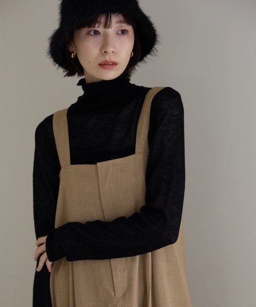 meilmada(メイルマダ)の「ソフトシアータートルネックニット(ニット/セーター・レディース・オフホワイト/グレー/ブラック・FREE)」の14枚目の写真