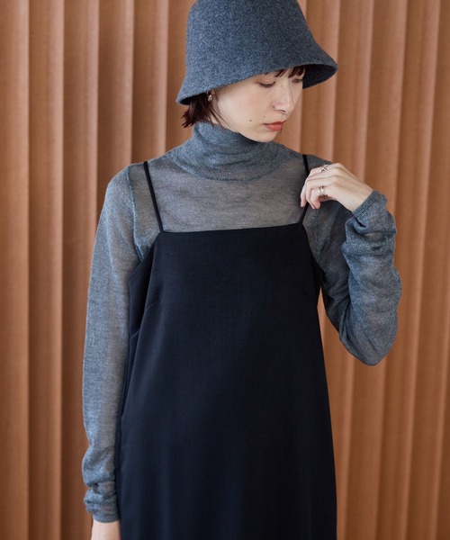 meilmada(メイルマダ)の「ソフトシアータートルネックニット(ニット/セーター・レディース・オフホワイト/グレー/ブラック・FREE)」の22枚目の写真