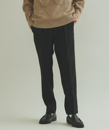 417 EDIFICE | ”LANATEC”メランジツイル 1タックパンツ(スラックス)