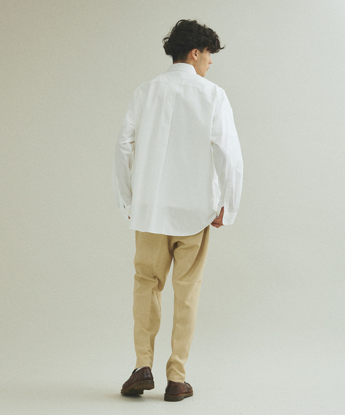 417 EDIFICE（フォーワンセブンエディフィス）の「”LANATEC”メランジツイル 1タックパンツ（スラックス・メンズ・ブラック/ベージュ/ブラウン/ボルドー/グリーン・SMALL/MEDIUM/LARGE）」の16枚目の写真