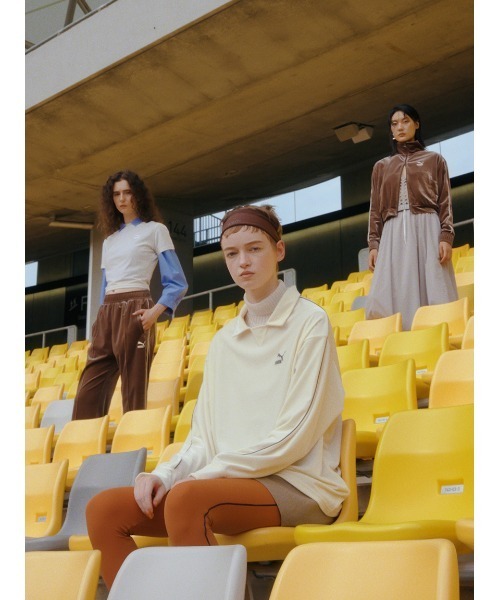 PUMA（プーマ）の「【emmi×PUMA】T7 TEE（Tシャツ/カットソー・レディース・ライトグレー・MEDIUM）」の16枚目の写真
