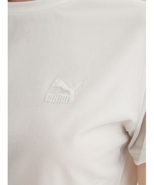 PUMA（プーマ）の「【emmi×PUMA】T7 TEE（Tシャツ/カットソー・レディース・ライトグレー・MEDIUM）」の3枚目の写真