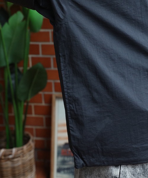 ８(eight)（エイト）の「ナイロンＶネックプルオーバー（ナイロンジャケット・メンズ・オフホワイト/ブラック/ネイビー・LARGE/MEDIUM）」の21枚目の写真