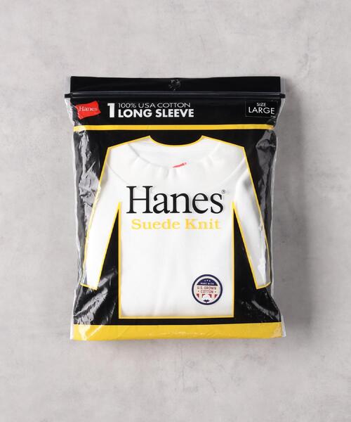 HANES（ヘインズ）の「HANES(ヘインズ)【メンズ】裏起毛クルーネック長袖シャツ（Tシャツ/カットソー・メンズ・ブラック/ホワイト・L/XL/M）」の14枚目の写真
